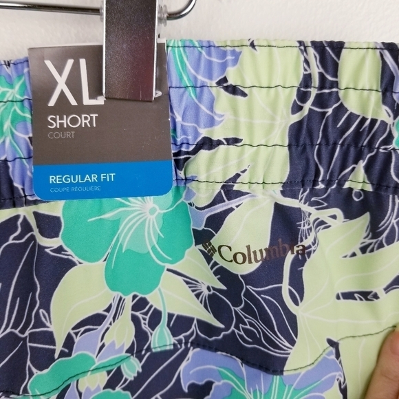 Columbia Bogata Bay Stretch Floral Printed Shorts NWT size XL - Picture 8 of 15